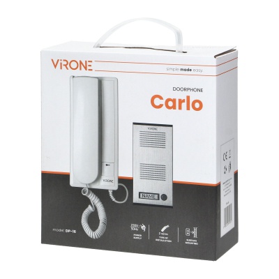 Domofón CARLO DP-16 jednorodinný