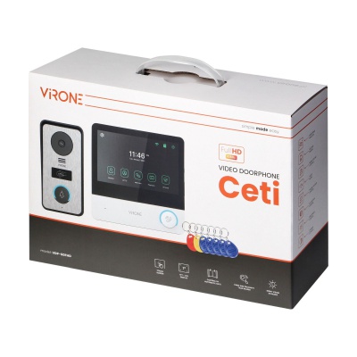 Videovrátnik CETI Full HD 7" LCD RFID čitačka