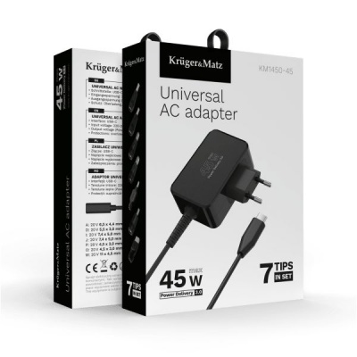 Univerzálny napájací adaptér 45W s PD, 7 koncoviek