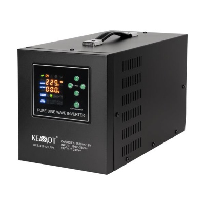 Záložný zdroj  PROsinus-1500-LFP4 12V 1500VA/1050W KEMOT čierny