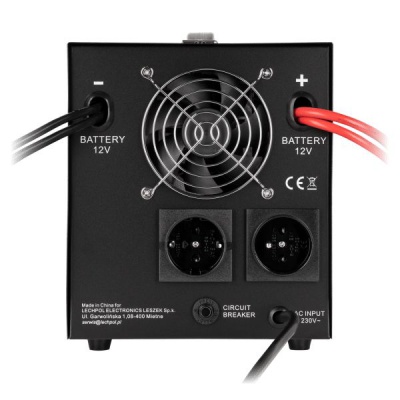 Záložný zdroj  PROsinus-1500-LFP4 12V 1500VA/1050W KEMOT čierny