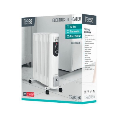 Elektrický olejový radiátor TEESA 2500W (13 rebier) Elektrický olejový radiátor TEESA 2500W (13 rebier)
