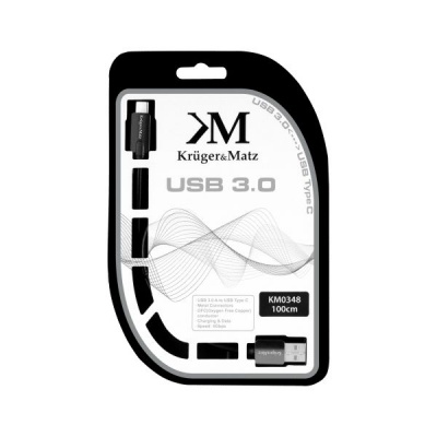 Kábel USB 3.0V - USB typ C 5G 1m  Kruger&Matz Kábel USB 3.0V - USB typ C 5G 1m  Kruger&Matz