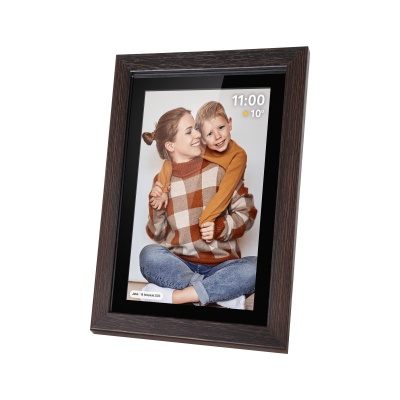 Digitálny fotorámik Kruger&Matz FRAMEO Wi-Fi 10,1"drevený rám