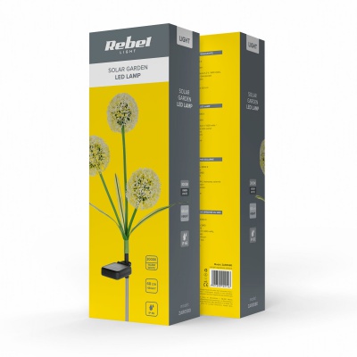 Dekoratívne solárne záhradné svietielka Rebel okrasný cesnak