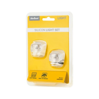 Sada svietidiel na bicykel silikonové Vipow