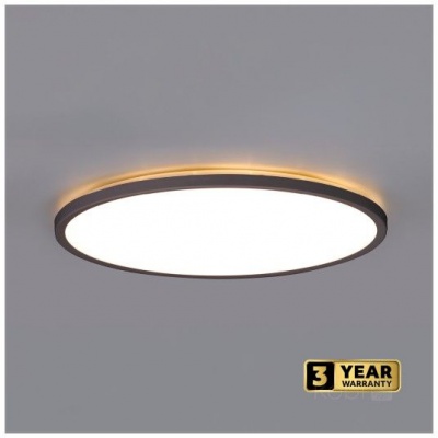Stropné Led svietidlo NIVERA CIRCLE 12W 3CCT IP54 senzor čierne