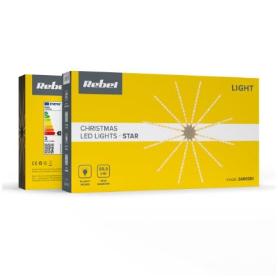Vianočná dekoračná LED hviezda Rebel