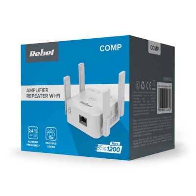 WiFi Extender-zosilňovač bezdrôtovej Wi-Fi siete 2.4/5GHz REBEL