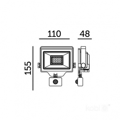 LED Reflektor DELYO MHNC 20W 4000K IP54 senzor Premium