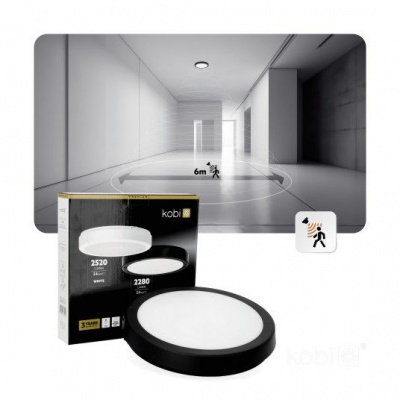 Led svietidlo NAIROS G2 24W čierny PREMIUM