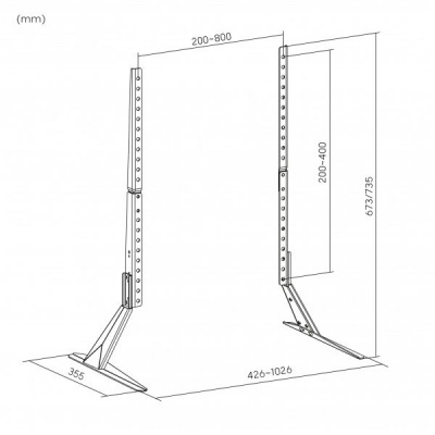 Držiak LCD TV 23" - 75" univerzálny čierny