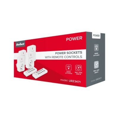 Diaľkovo ovládaná sieťová zásuvka (4+2)