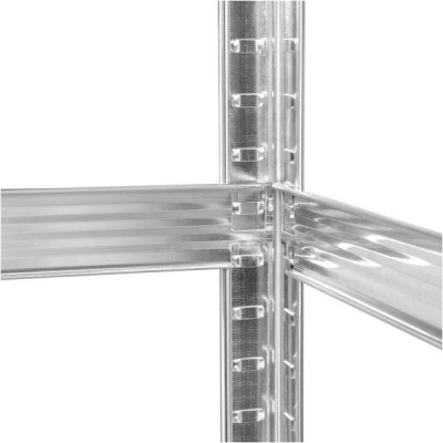 Kovový úložný regál 180x90x40 strieborný Rebel