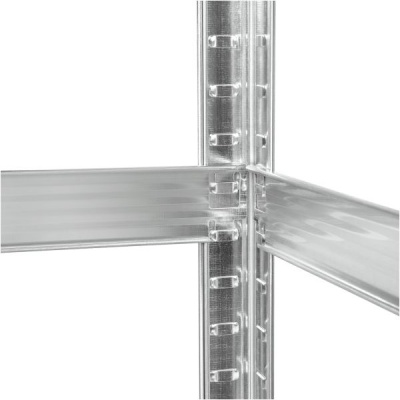 Kovový úložný regál 150x70x30 strieborný Rebel