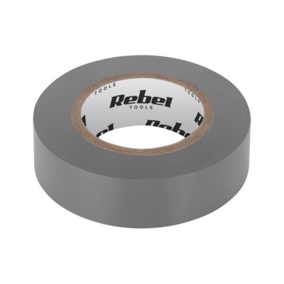 Páska izolačná REBEL (0,13mm x 19mm x 18,30m) sivá