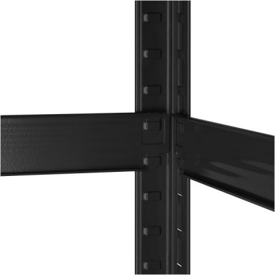 Kovový úložný regál 180x90x40 čierny Rebel