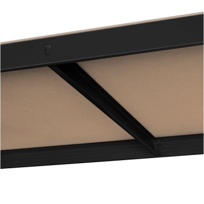 Kovový úložný regál 180x90x40 čierny Rebel