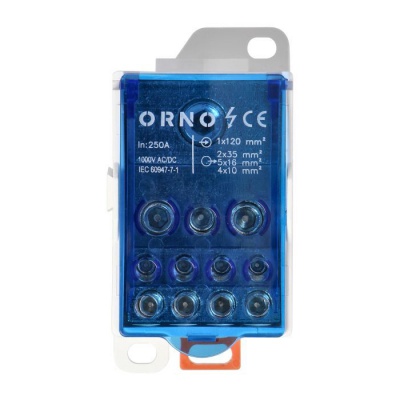 Rozbočovacia svorkovnica na DIN lištu 250A
