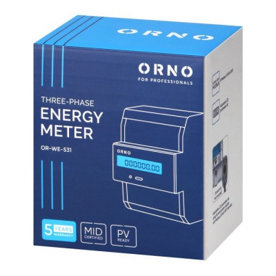 Elektromer OR-WE-531 3-fázový, LCD, MID, 80A, DIN ORNO