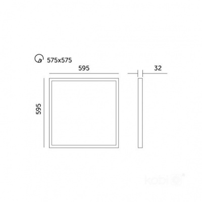 LED panel 60x60 CAPRI G2  25-36-40W 3CCT IP44