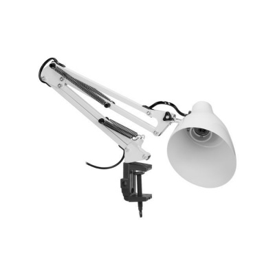 Stolná kovová lampa DIAN biela, E27, 10W