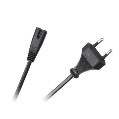 Kábel napájací čierny 1,8m FLEXO CE Cabletech