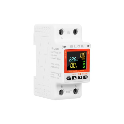 Inteligentný jednofázový elektromer na DIN lištu 63A WiFi TUYA