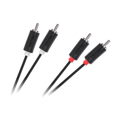Kábel RCA 2x - RCA 2x, 5m Cabletech