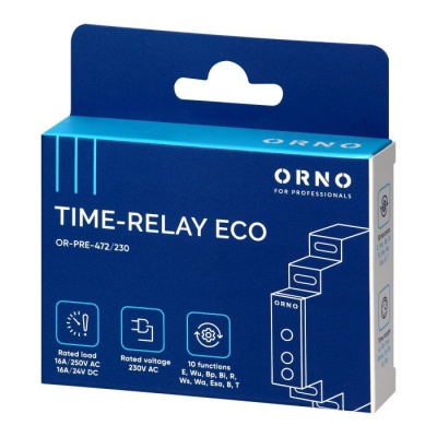Časové relé Ekonomic 10 funkcii 230VAC
