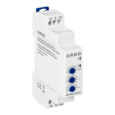 Časové relé Ekonomic 10 funkcii 230VAC