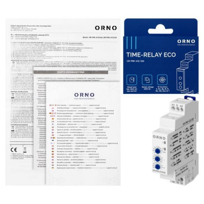Časové relé Ekonomic 10 funkcii 230VAC