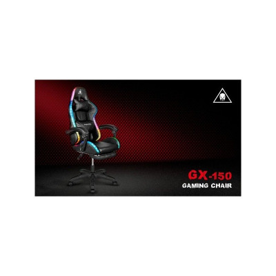 Herné masážne kreslo Warrior GX-150 Kruger&Matz čierne LED