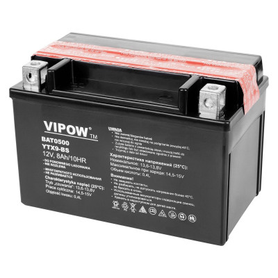 Akumulátor pre motocykle VIPOW typ MC 12V 8Ah