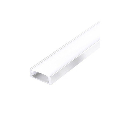 Hliníkový LED profil P01 biely + mliečny kryt 2m a koncovky