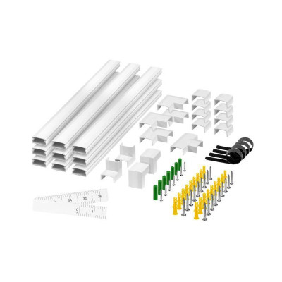 Lišty na káble set biely