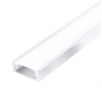 Hliníkový LED profil P01 biely + mliečny kryt 2m a koncovky