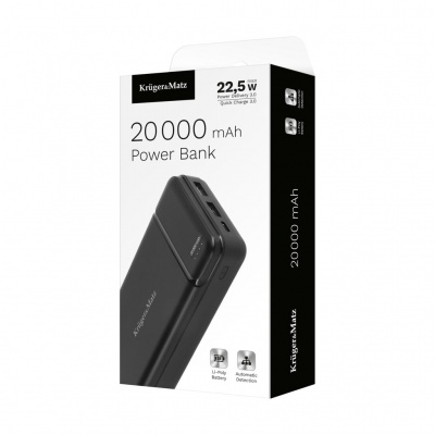 PowerBank Kruger&Matz 20000 mAh Li-pol s funkciou QC a PD