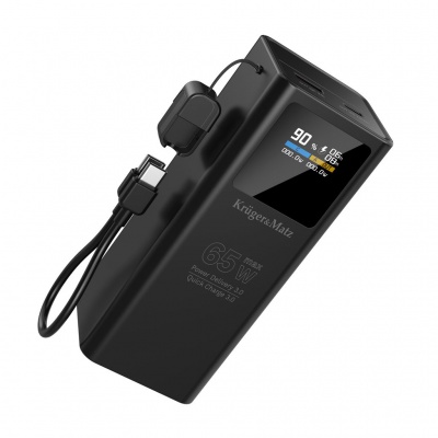 PowerBank Kruger&Matz 20000 mAh Li-ion 65W s funkciou QC a PD
