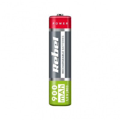 Akumulátory REBEL AAA, 900 mAh, Ni-MH, 1,2V, 4ks/bl , R3