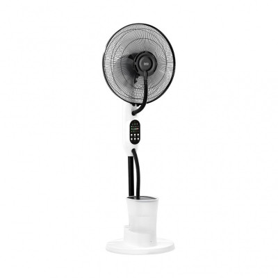 Stojaci ventilátor s funkciou hmly - biely