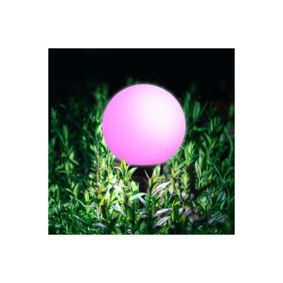 Solárna záhradna LED lampa SPHERE G2 20cm RGB
