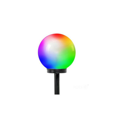 Solárna záhradna LED lampa SPHERE G2 20cm RGB