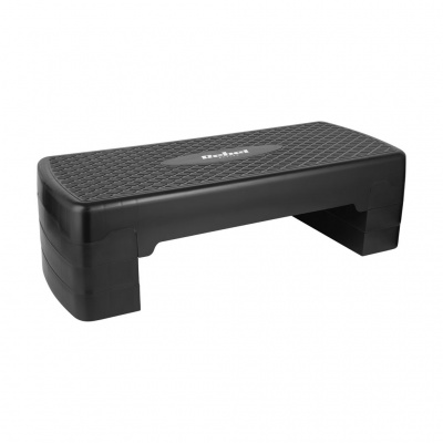 Fitness stepper, 3 výškové stupne, 68cm, BLACK