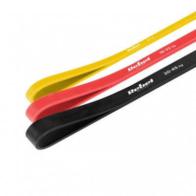 Sada 3 latexových gúm na cvičenie - Power Band 4-32 kg