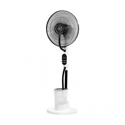 Stojaci ventilátor s funkciou hmly - biely