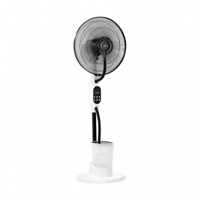 Stojaci ventilátor s funkciou hmly - biely
