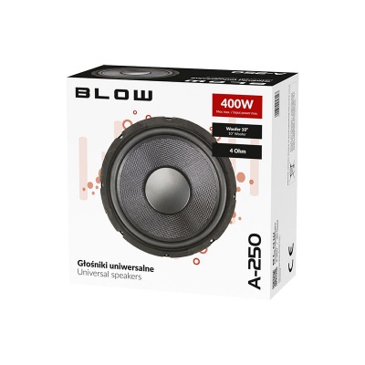 Basový reproduktor BLOW A-250 10" 400W 4Ohm