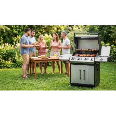 Plynový gril Teesa BBQ 5006 MASTER – 5 horákov