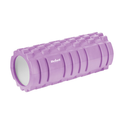 Masážny fitness valec 33x14 cm | Fialový